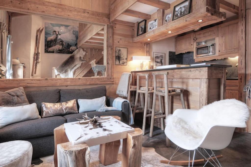 Апартаменты Duplex Chaleureux Au Coeur De Megeve 2 P Экстерьер фото